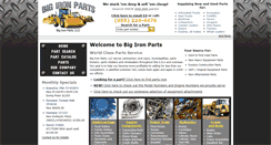 Desktop Screenshot of bigironpartsllc.com
